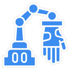 Vector Design Robot Hand Icon Style