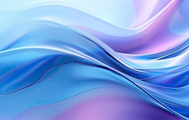 Fototapeta premium Abstract Liquid Flow Background in Blue and Purple with Light Sky-Blue Fabric Effects.