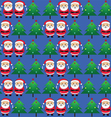 seamless pattern with christmas trees