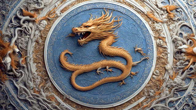Ornament, chinesischer Drache
