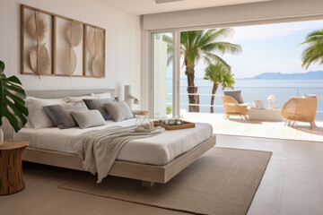 Seamless Indoor-Outdoor home with a Modern Beachfront Bedroom Aesthetic