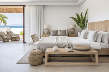 Seamless Indoor-Outdoor home with a Modern Beachfront Bedroom Aesthetic