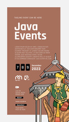 Surakarta Central Java design layout idea for social media or event background