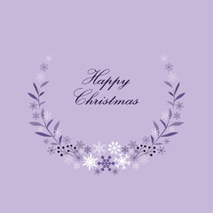 Fototapeta premium Christmas abstract floral frame