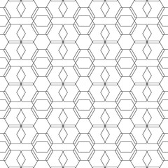 Vector seamless monochrome pattern of arbitrary lines of the square. Stock illustration for backgrounds, textiles and packaging.