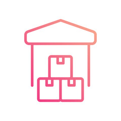 Storage icon isolate white background vector stock illustration