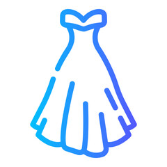 dress Line Gradient Icon