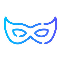 eye mask Line Gradient Icon