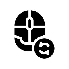 refresh data glyph icon