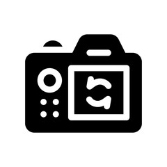 refresh data glyph icon