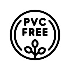 pvc free line icon