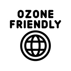 ozone friendly line icon