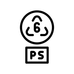 polycarbonate line icon