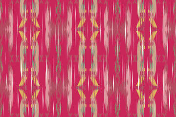 Ikat tribal Indian seamless pattern design. Ethnic Aztec African American textile decoration wallpaper. Geometric African American vector illustrations background.