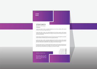 modern letterhead design template.