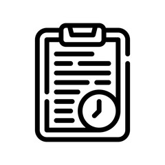 clipboard line icon