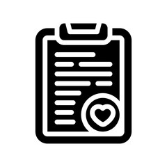 clipboard glyph icon