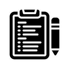 clipboard glyph icon
