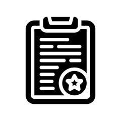 clipboard glyph icon