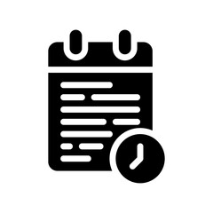 notepad glyph icon