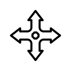 Fototapeta premium road intersection line icon