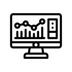 line chart line icon
