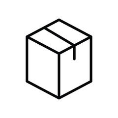 Package icon isolate white background vector stock illustration