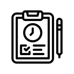 schedule line icon