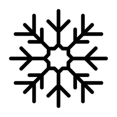 snowflake outline icon