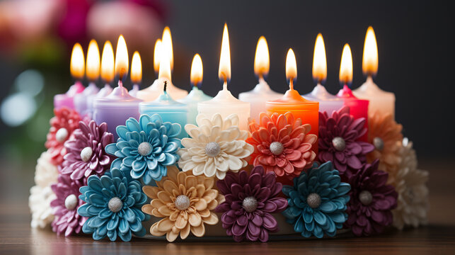 candles HD 8K wallpaper Stock Photographic Image