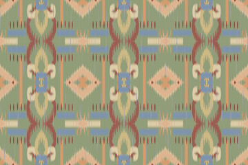 Beautiful ethnic tribal pattern art. Ethnic ikat seamless pattern. American and Mexican style. Design for background, wallpaper, illustration, fabric, clothing, carpet, textile, batik, embroidery.