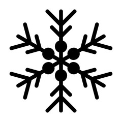 snowflake glyph icon