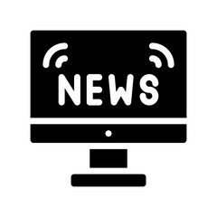 news glyph icon