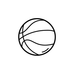 Sports Balls Minimal Flat Line Vector Icon