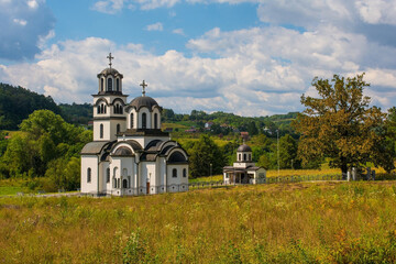 The orthodox Church of the Intercession of the Holy Mother of God outside Rastusa village in Teslic municipality in the Doboj region of Republika Srpska, Bosnia and Herzegovina