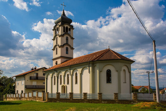The Orthodox Church of the St Prince Lazar in Pojezna village in the Derventa municipality of Doboj region, Republika Srpska, Bosnia and Herzegovina