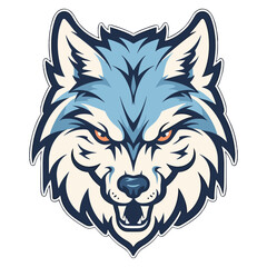 Wolf mascot vector illustration, logo