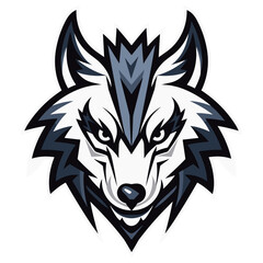 Wolf mascot vector illustration, logo