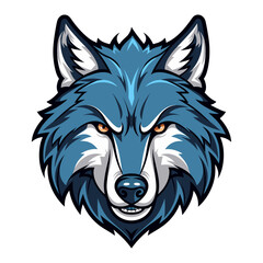 Wolf mascot vector illustration, logo