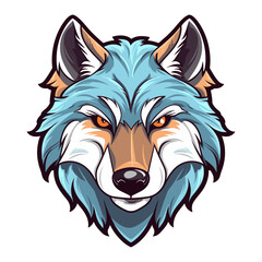 Wolf mascot vector illustration, logo