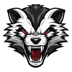 Wolf mascot vector illustration, logo