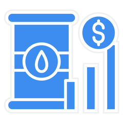 Oil Investing Icon Style