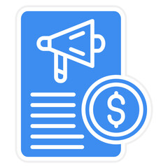 Marketing Budget Icon Style