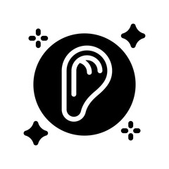 ear glyph icon