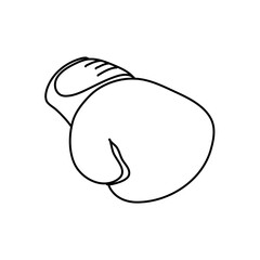 Boxing gloves vector sketch icon