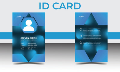 modern creative stylish id card design template with modern design.