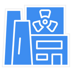 Nuclear Energy Icon Style