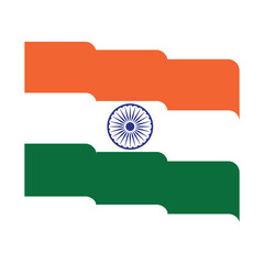 Indian Republic Day Flag Element