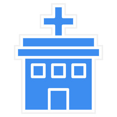 Obraz premium Healthcare Center Icon Style