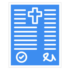 Obraz premium Testament Icon Style